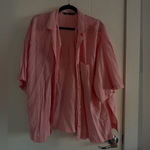 Zara Light Pink Collared Shirt